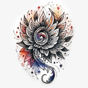 spirituality-symbol-wings-tattoo – tattoo design ideas free ai generated – realism-smooth-blackwork – for-spine – Gallery: wings-inkby-ai