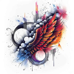 spirituality-symbol-wings-tattoo – tattoo design ideas free ai generated – surrealism-juxtaposition – for-neck – Gallery: wings-inkby-ai