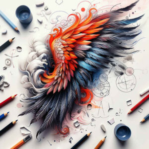 strength-symbol-wings-tattoo-for-men – tattoo design ideas free ai generated – realism-realistic-proportions – for-lower-chest – Gallery: wings-inkby-ai