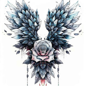 symbolic-wings-tattoo – tattoo design ideas free ai generated – neotraditional-detailed-linework – for-arm – Gallery: wings-inkby-ai