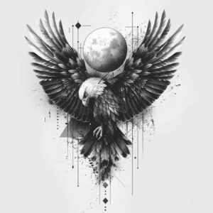 symbolic-wings-tattoo – tattoo design ideas free ai generated – realism-optical-depth – for-upper-back – Gallery: wings-inkby-ai