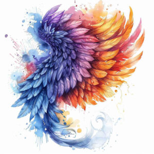 symbolic-wings-tattoo – tattoo design ideas free ai generated – realism-skin-illusion – for-lower-thigh – Gallery: wings-inkby-ai