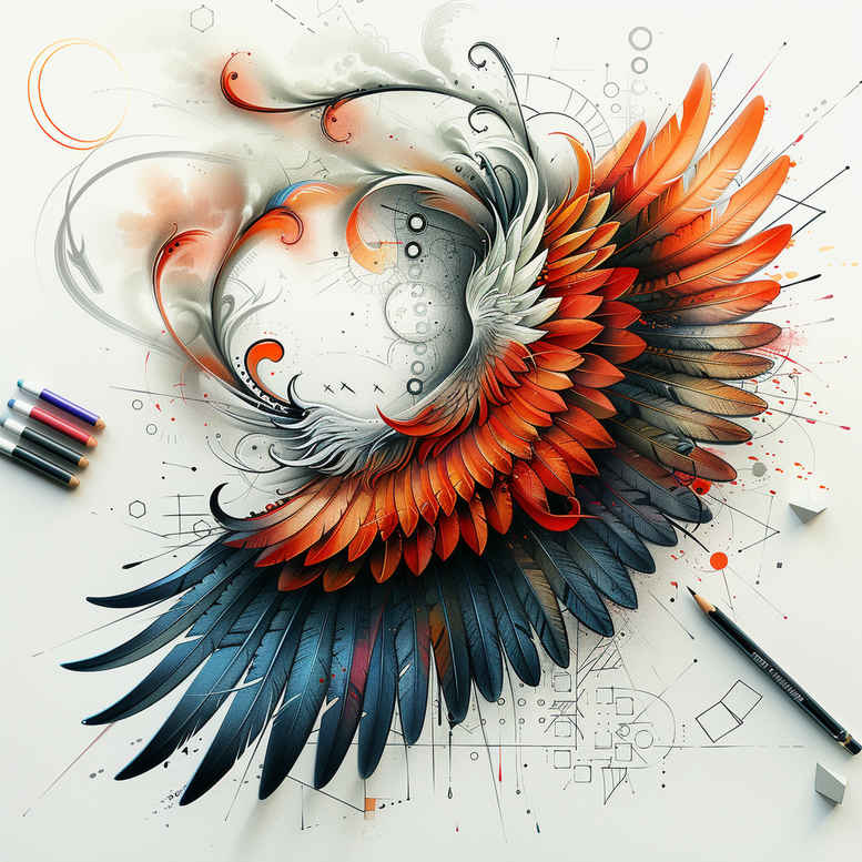 wings tattoo design ideas Realism micro detail air tattoo for outer arm