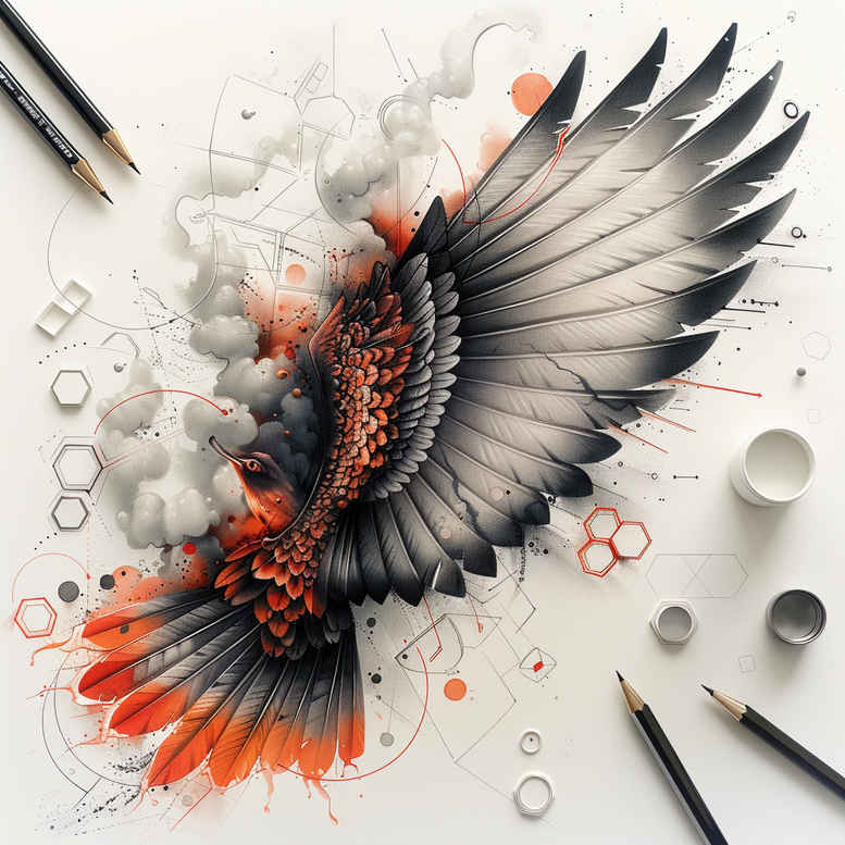 wings tattoo design ideas modern classic air tattoo symbolising resilience