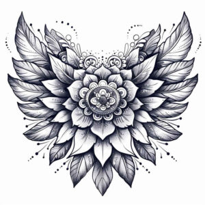wings tattoo design ideas Realism realistic structure airy elegance represents perseverance