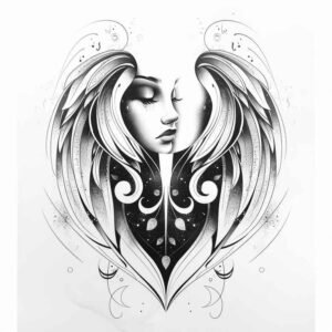 wings tattoo design ideas saturated hues angelic grace embodying perseverance
