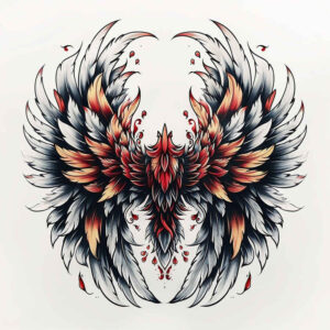 wings tattoo design ideas mirrored effect celestial arc for outer arm