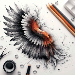 wings tattoo design ideas esoteric symbolism celestial glide for scapula