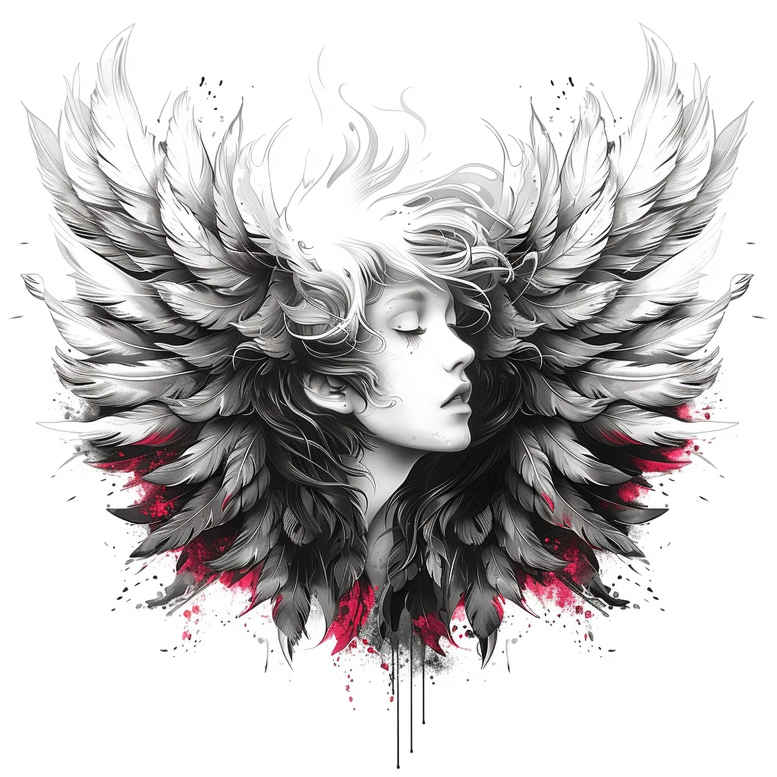 wings tattoo design ideas luminous celestial glide symbolising courage