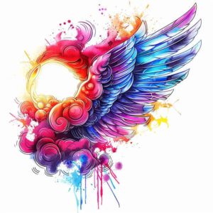 wings tattoo design ideas Realism blended gradients divine plume for lower back