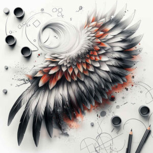 wings tattoo design ideas Realism realistic lighting dream flight meaning perseverance