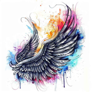 wings tattoo design ideas enhanced shading elevated energy for knee