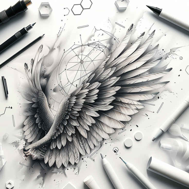 wings tattoo design ideas detailed linework elevated energy for side