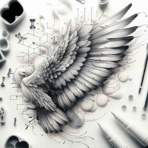 wings tattoo design ideas Surrealism impossible forms ethereal rise shows resilience