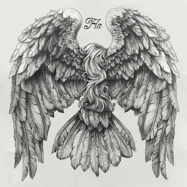 wings tattoo design ideas vivid feathered flow stands for courage
