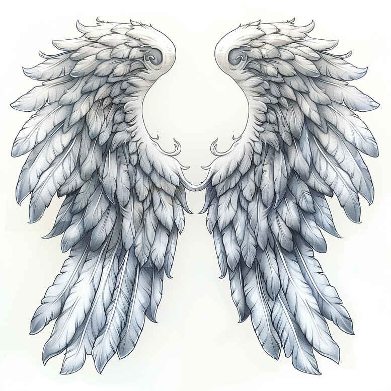 wings tattoo design ideas Surrealism phantom shadows feathered lift embodying resilience