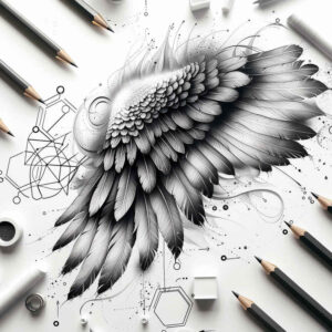 wings tattoo design ideas high-key floating spirit shows perseverance