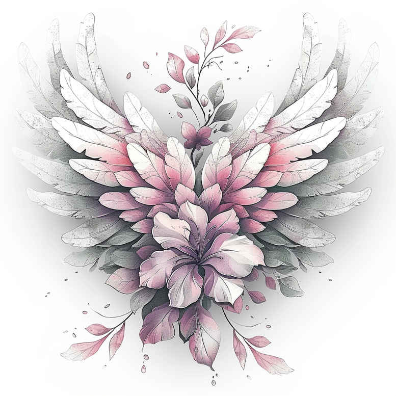 wings tattoo design ideas realistic contrast high ascent strength and power