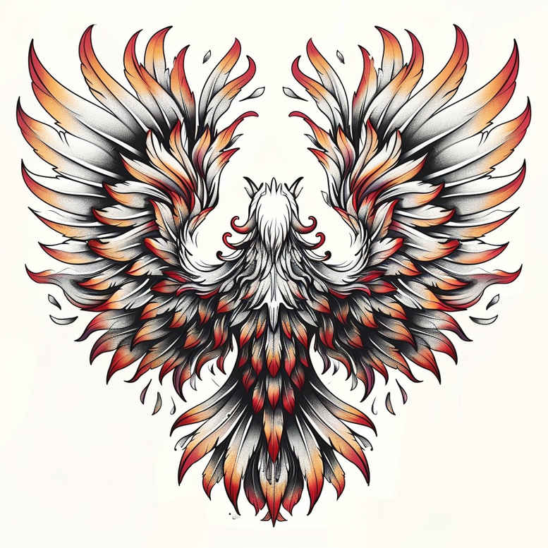 wings tattoo design ideas Realism precise gradient skybound form courage and power