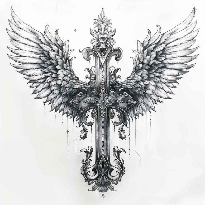 wings tattoo design ideas high-contrast skybound form symbol of endurance