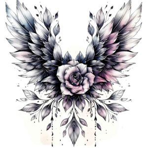 wings tattoo design ideas structured design skyward pull for shoulder blade