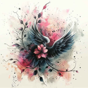 wings tattoo design ideas Realism photo-like tattoo soft span for back