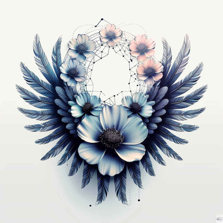 wings tattoo design ideas color saturation soul ascension embodying courage