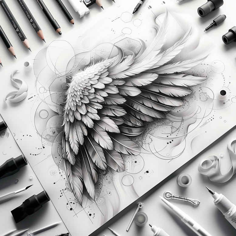 wings tattoo design ideas enigmatic aura soul ascension endurance and power