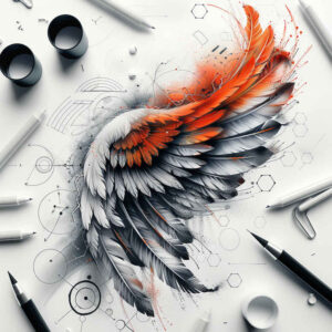 wings tattoo design ideas accent shading soul ascension meaning strength