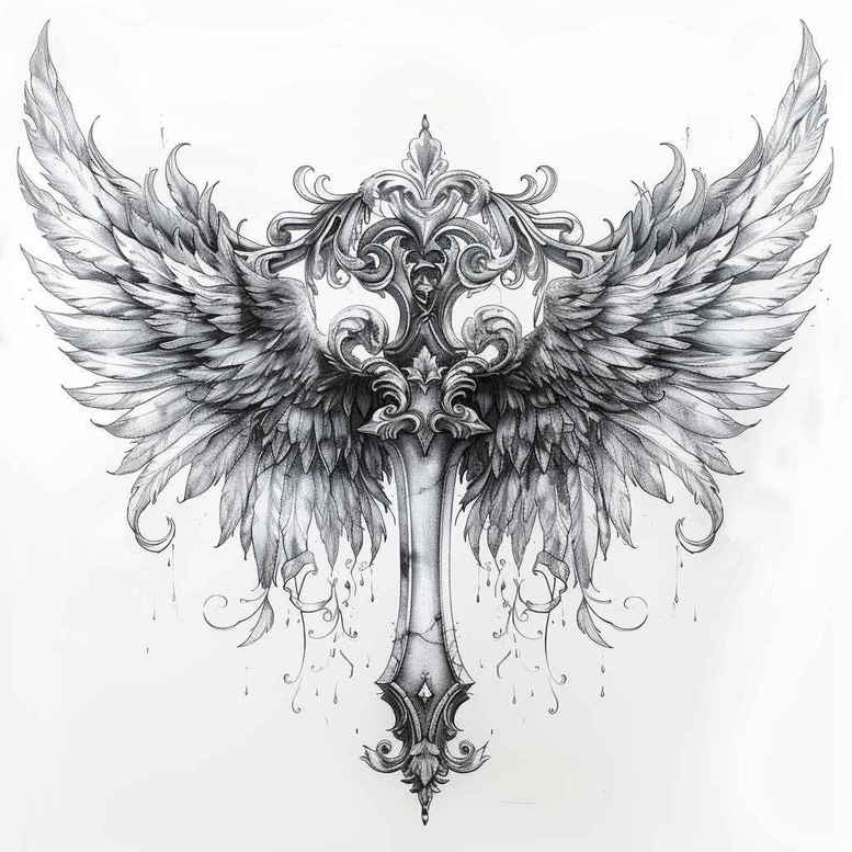 wings tattoo design ideas spectral hues soul ascension shows perseverance