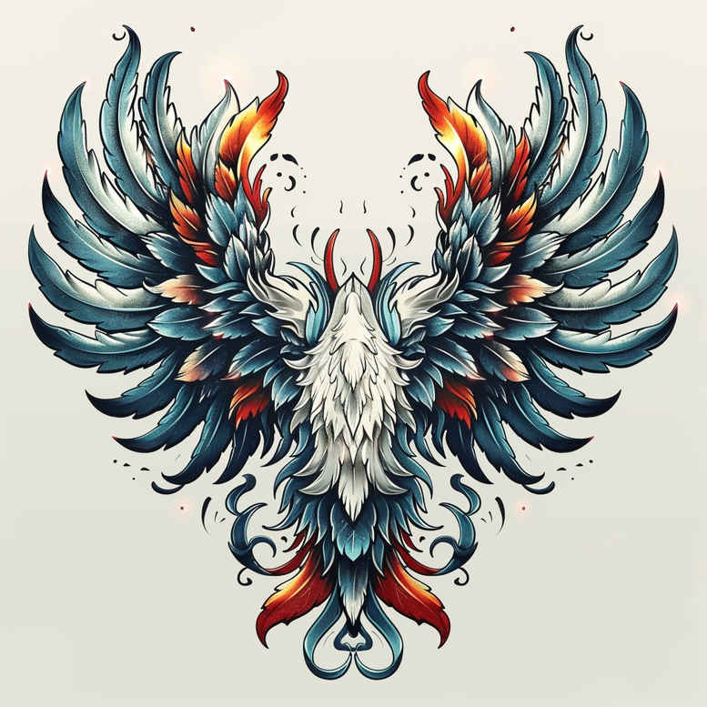 wings tattoo design ideas Realism smooth gradients soul ascension symbolising perseverance
