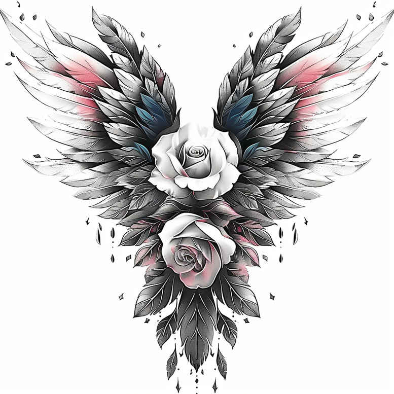 wings tattoo design ideas crisp lines spirit lift for chest