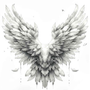 transcendence-motif-wings-tattoo – tattoo design ideas free ai generated – realism-volume-effect – for-palm – Gallery: wings-inkby-ai