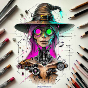 3d-witch-tattoo – tattoo design ideas free ai generated – gothic – for-abdomen – Gallery: witches-inkby-ai