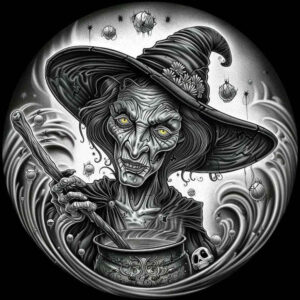 alchemy-motif-tattoo – tattoo design ideas free ai generated – gothic – for-upper-arm – Gallery: witches-inkby-ai