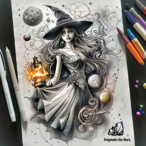 artistic-detail-tattoo – tattoo design ideas free ai generated – blood-red – for-upper-shoulder – Gallery: witches-inkby-ai