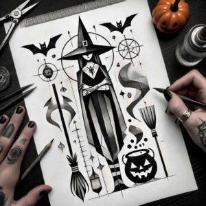 energy-tattoo – tattoo design ideas free ai generated – chilling – for-triceps – Gallery: witches-inkby-ai