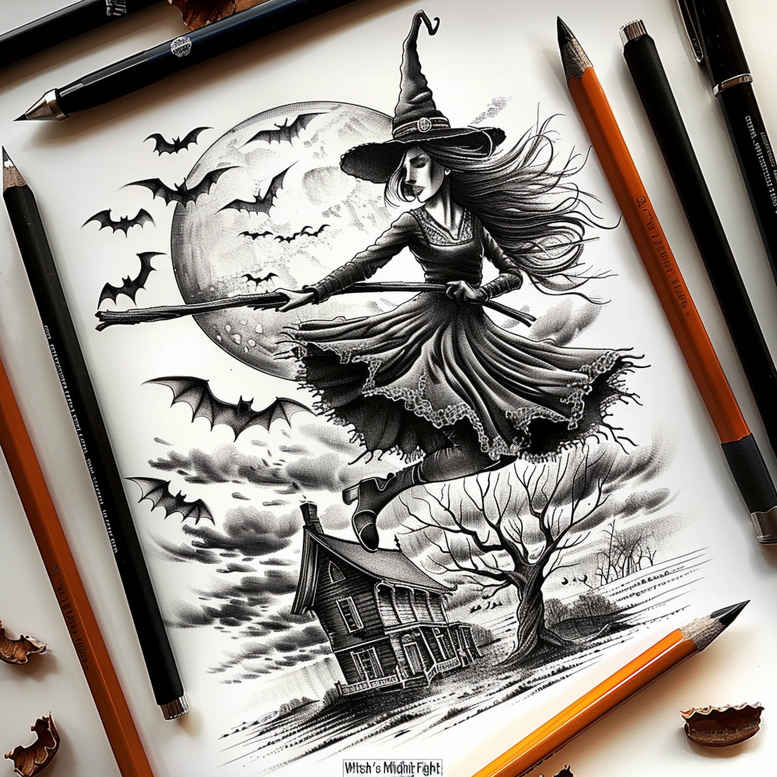 fire-motif-tattoo – tattoo design ideas free ai generated – distorted – for-temple – Gallery: witches-inkby-ai