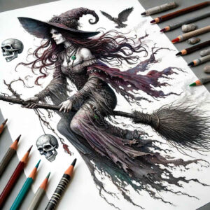 fire-motif-tattoo – tattoo design ideas free ai generated – disturbing – for-chest – Gallery: witches-inkby-ai