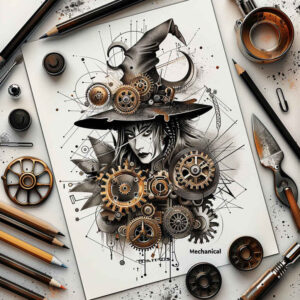fire-motif-tattoo – tattoo design ideas free ai generated – rotting – for-biceps – Gallery: witches-inkby-ai