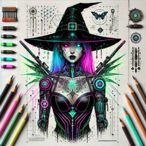 fire-motif-tattoo – tattoo design ideas free ai generated – whisper – for-back-shoulder – Gallery: witches-inkby-ai
