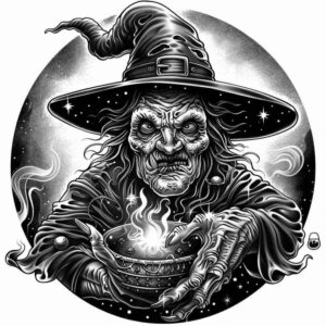 light-effect-tattoo – tattoo design ideas free ai generated – chilling – for-stomach – Gallery: witches-inkby-ai