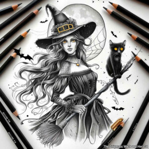 light-effect-tattoo – tattoo design ideas free ai generated – undead – for-lower-arm – Gallery: witches-inkby-ai