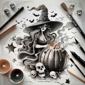 light-effect-tattoo – tattoo design ideas free ai generated – unholy – for-back-shoulder – Gallery: witches-inkby-ai