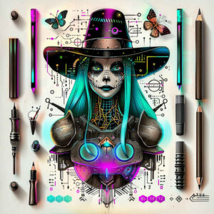 magic-and-spells-tattoo – tattoo design ideas free ai generated – void – for-foot – Gallery: witches-inkby-ai