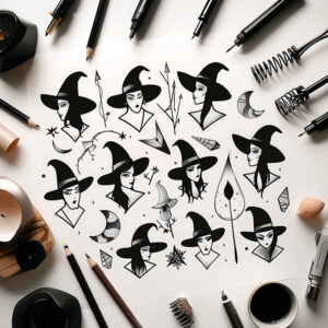 nature-motif-tattoo – tattoo design ideas free ai generated – abandoned – for-wrist-side – Gallery: witches-inkby-ai
