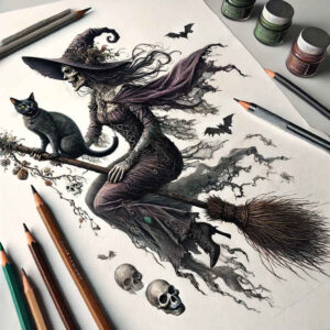ornamental-detail-tattoo – tattoo design ideas free ai generated – sinister – for-collarbone – Gallery: witches-inkby-ai