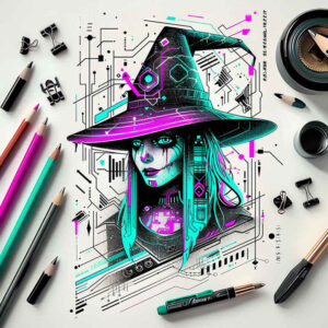 ornamental-detail-tattoo – tattoo design ideas free ai generated – torment – for-lower-leg – Gallery: witches-inkby-ai
