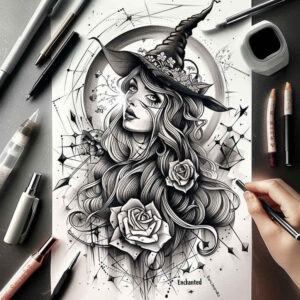 power-symbol-tattoo – tattoo design ideas free ai generated – broken – for-triceps – Gallery: witches-inkby-ai