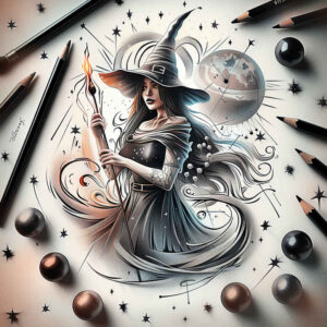 power-symbol-tattoo – tattoo design ideas free ai generated – spectral – for-palm – Gallery: witches-inkby-ai